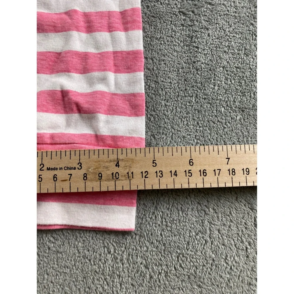 Care Bears Kids‎ Pajama Pants Pink White Striped Cotton Lounge Bottoms Large L/G